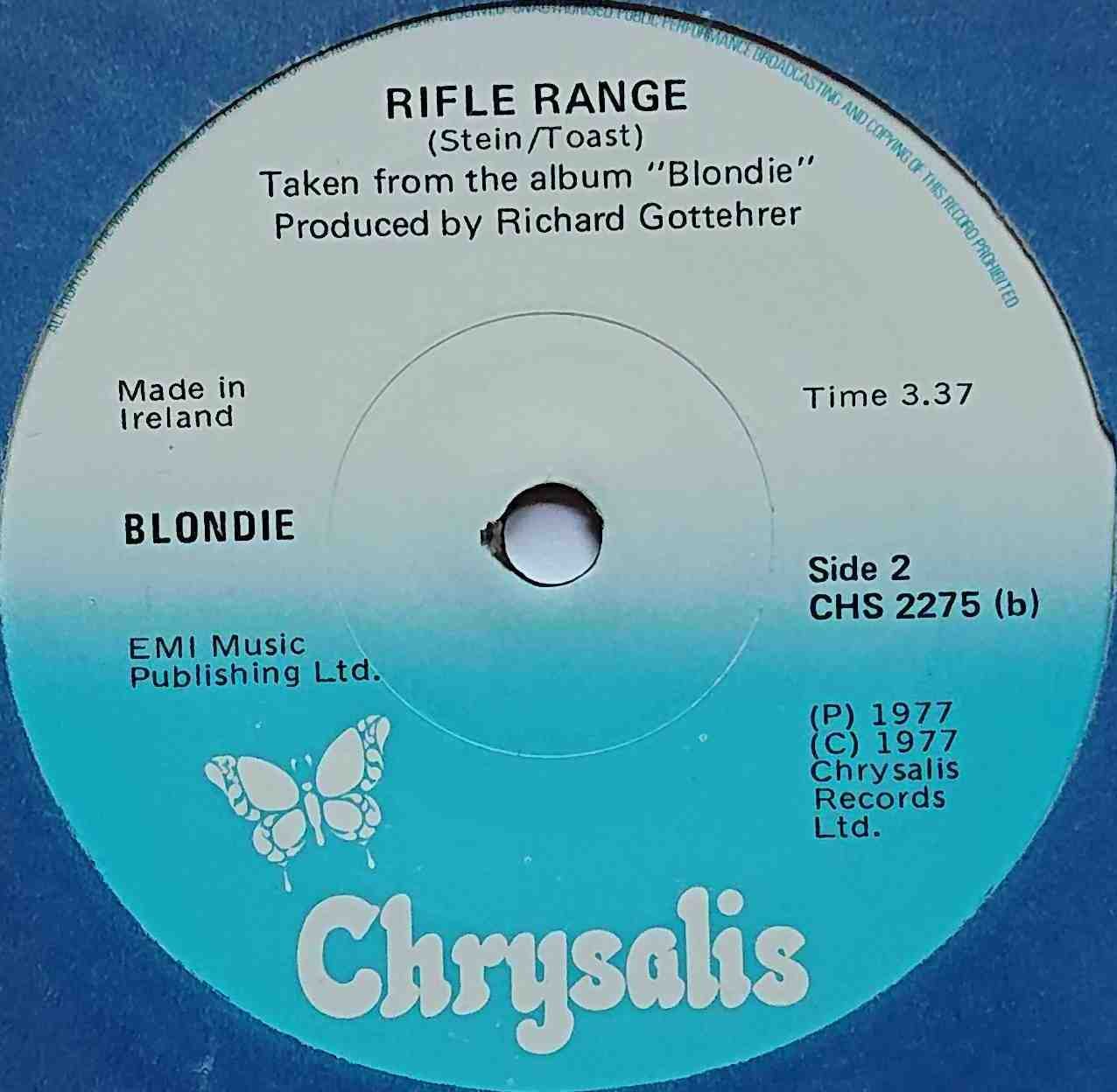 CHS 2275 Heart of glass Blondie  Label